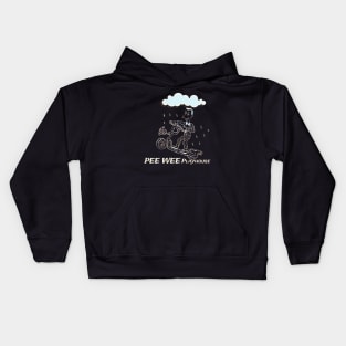 pee wee palayhouse in the rain classic design Kids Hoodie